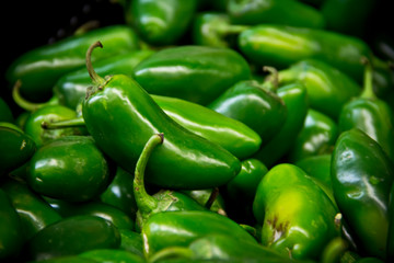 Mexican hot peppers chiles
