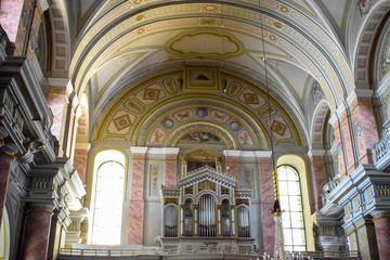 Fototapeta na wymiar Roman Catholic Church in Sibiu, Romania