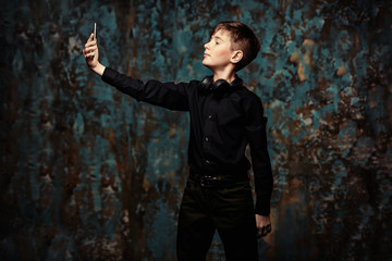 taking a selfie photo