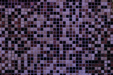 Fototapeta premium Bright purple square mosaic for textural background.