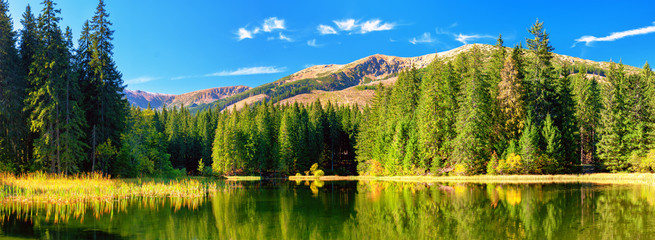 Mountain lake low Tatras National Park
