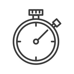 stopwatch vector icon in modern flat style isolated. Symbol stopwatch is good for your web design.