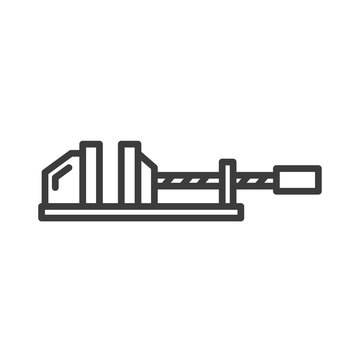Clamp vector icon in modern flat style isolated. Clamp can support is good for your web design.