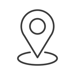 Map pointer vector icon in modern flat style isolated. Symbol map pointer is good for your web design. - obrazy, fototapety, plakaty