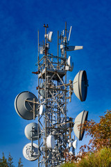 detail of telecomunication tower