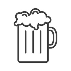 Beer vector icon in modern flat style isolated. Beer can support is good for your web design.