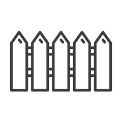 Fence vector icon in modern flat style isolated. Fence can support is good for your web design.