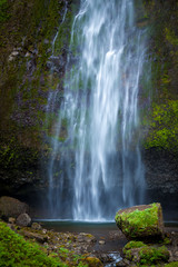 Fototapeta na wymiar Close up view of the famous Multnomah Falls, in Oregon, uSA