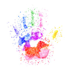 Colorful Handprint