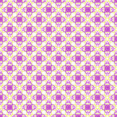 pattern geometrico viola e giallo