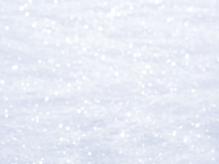 Abstract snow background with bokeh