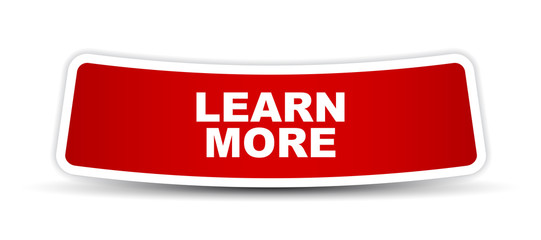 red vector banner learn more