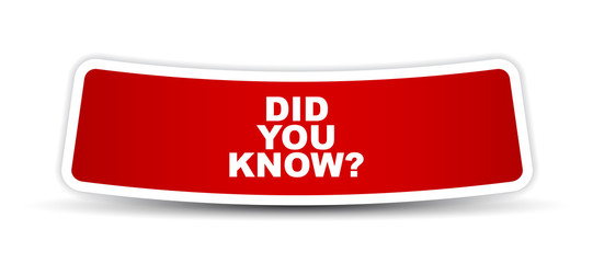 red vector banner did you know