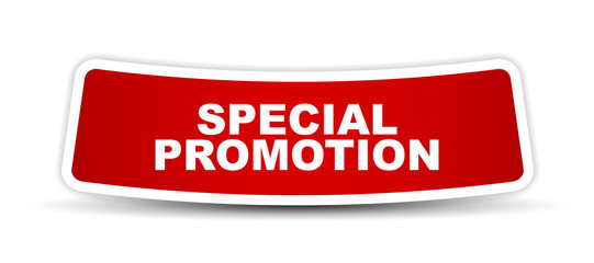 red vector banner special promotion