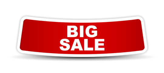 red vector banner big sale
