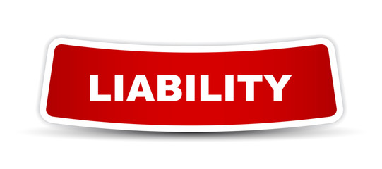 red vector banner liability