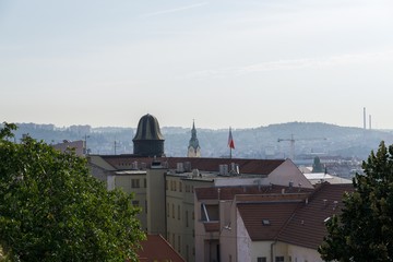 Brno, Czech Republic - Sep 12 2018: View to the streets of Brno city center. Czech Republic