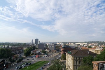 Brno, Czech Republic - Sep 12 2018: View to the streets of Brno city center. Czech Republic