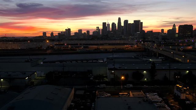 Downtown Los Angeles Aerial Lower