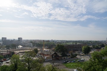 Naklejka premium Brno, Czech Republic - Sep 12 2018: View to the streets of Brno city center. Czech Republic