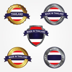 Design label of made in Thailand. Vector illustration