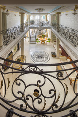 Handmade Wrought Iron Railing .luxury lobby interior