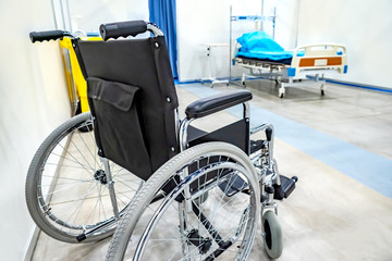 Wheelchair. Disability. Incurable Diseases The medicine. Armchair for the disabled. Bed in the...