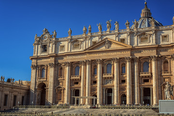 Fototapeta premium St. Peter's Basilica. St. Peter's is the most renowned churches in Vatican City