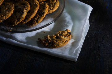 galletas caseras de chocolate con trozos de chocolate 