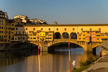 Obraz premium Ponte Vecchio over Arno river in Florence, Italy