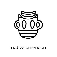 Native American Mask icon from American Indigenous Signals colle