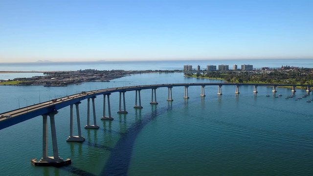 Coronado Island Bridge Aerial
