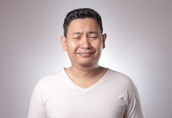 Funny Asian Man Crying