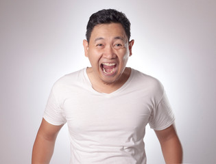 Funny Asian Man Laughing