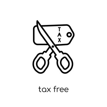 Tax Free Icon From Delivery And Logistic Collection.