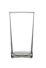 empty glass. isolated on a white background