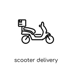 scooter delivery icon from Delivery and logistic collection.