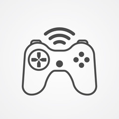 Joystick vector icon sign symbol