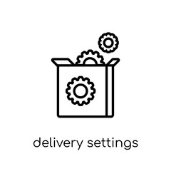 delivery Settings icon from Delivery and logistic collection.