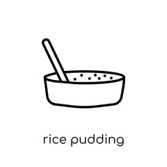 Rice Pudding icon from Spanish Food collection.