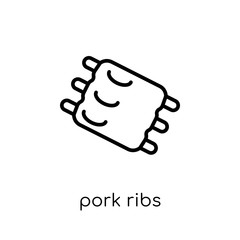 Pork Ribs icon from Chinese Food collection.
