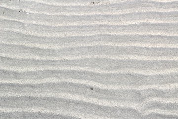 Sandy seabed in the ebb of the sea in the Philippines