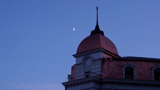 Attic With Crescent Moon