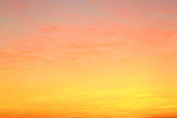 Naklejka na ściany i meble Picturesque view of beautiful sky lit by setting sun