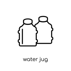 Water jug icon from Drinks collection.