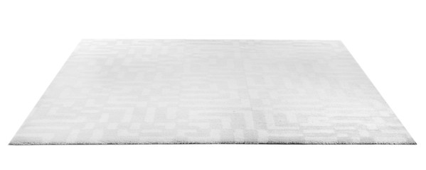 Soft carpet on white background. Interior element