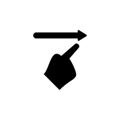 Hand, fingers, gesture, swipe, right,  icon. Element of hand icon for mobile concept and web apps. Detailed Hand, fingers, gesture, swipe, right,  icon can be used for web