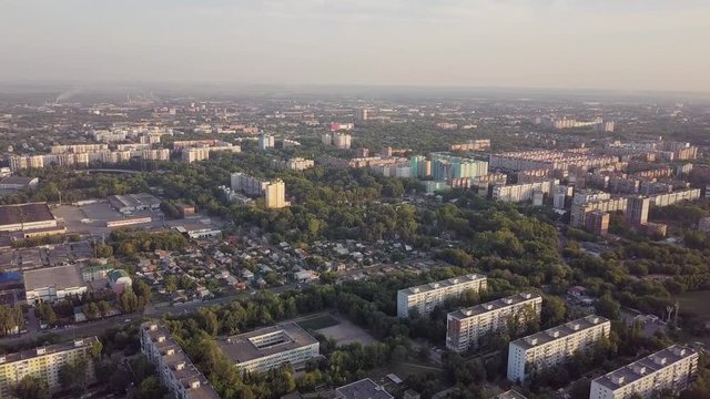 Panel city aerial