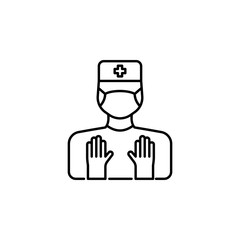 surgery, man icon. Element of anti aging outline icon for mobile concept and web apps. Thin line surgery, man icon can be used for web and mobile