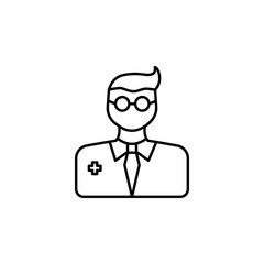doctor, man icon. Element of anti aging outline icon for mobile concept and web apps. Thin line doctor, man icon can be used for web and mobile
